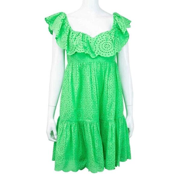 đ NWT LILLYâPULITZERâAsteriaâEyeletâBabydollâDressâw/PocketsâSIZEâ4âMSRPâ$238 - Picture 11 of 16